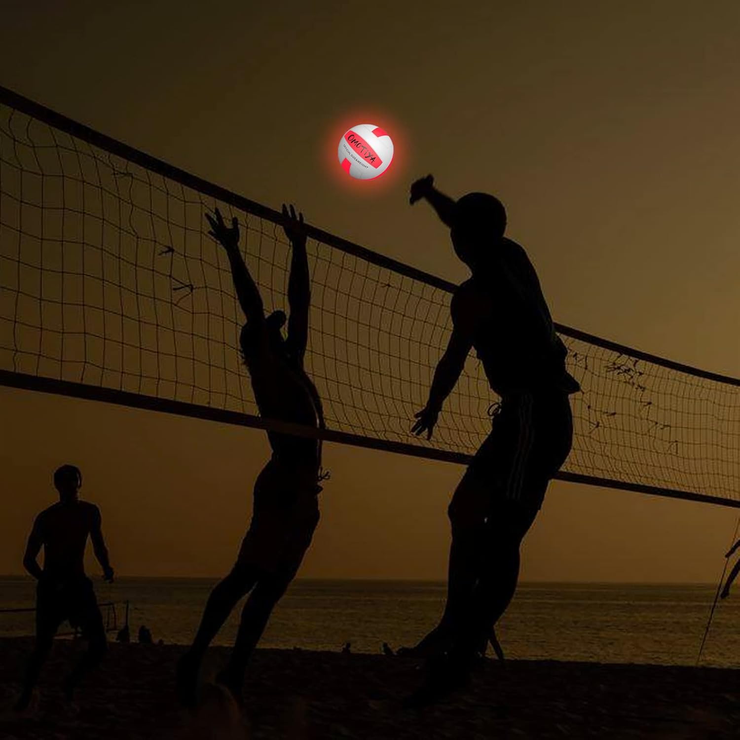 Glow in The Dark Volleyball, LED Light Up Volleyball, Outdoor Volleyball Gifts for Boys and Girls, Night Glowing Ball, Soft Volleyballs Gifts Ideas for Age 8, 9, 10, 11, 12, 13+ Kids Teens