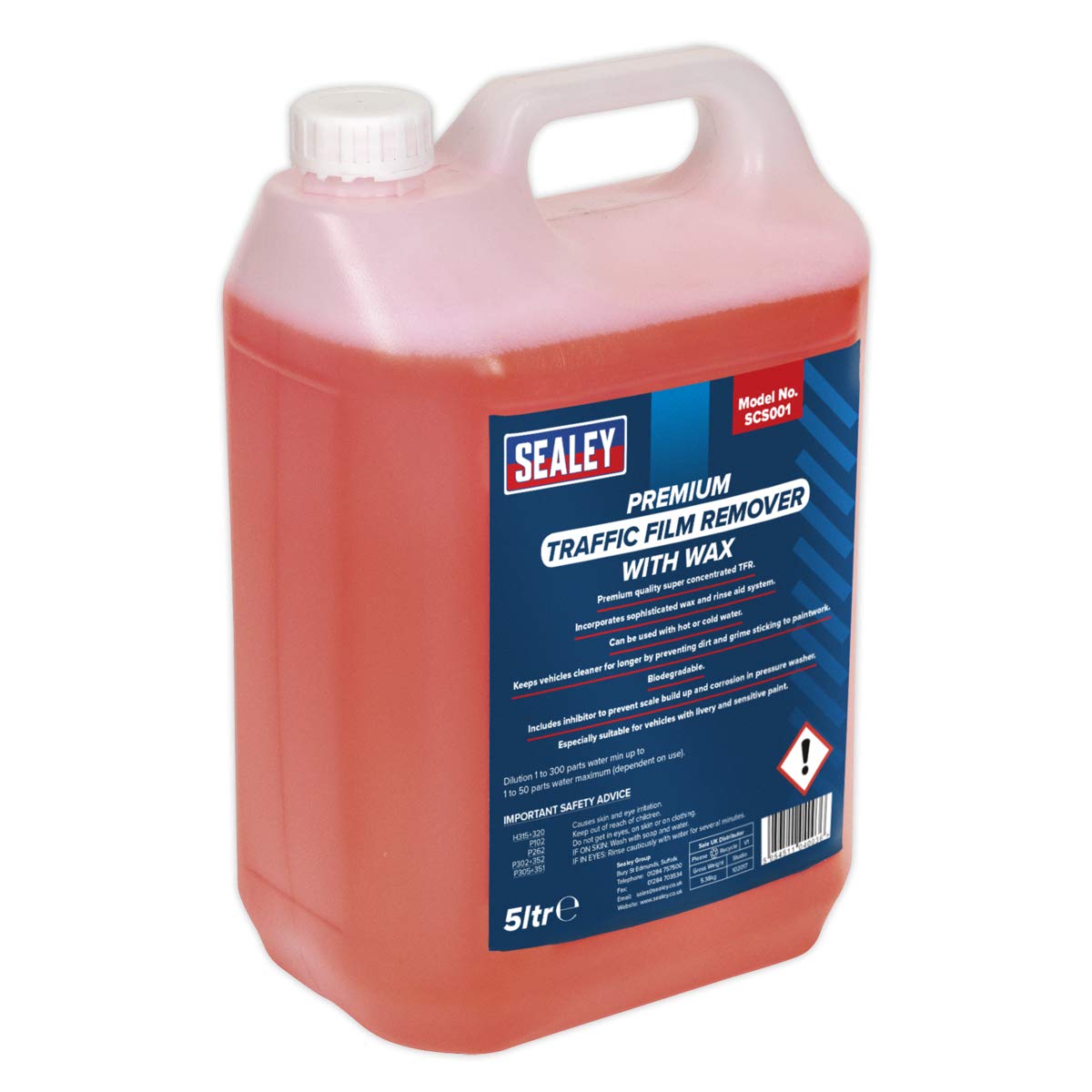 Sealey Scs001 Tfr Premium Detergent With Wax Concentrated 5Ltr