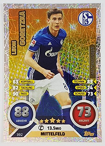 Preisvergleich Produktbild 392 - Leon Goretzka - Schalke 04 - Matchwinner (Topps Match Attax Bundesliga 2016 / 2017)
