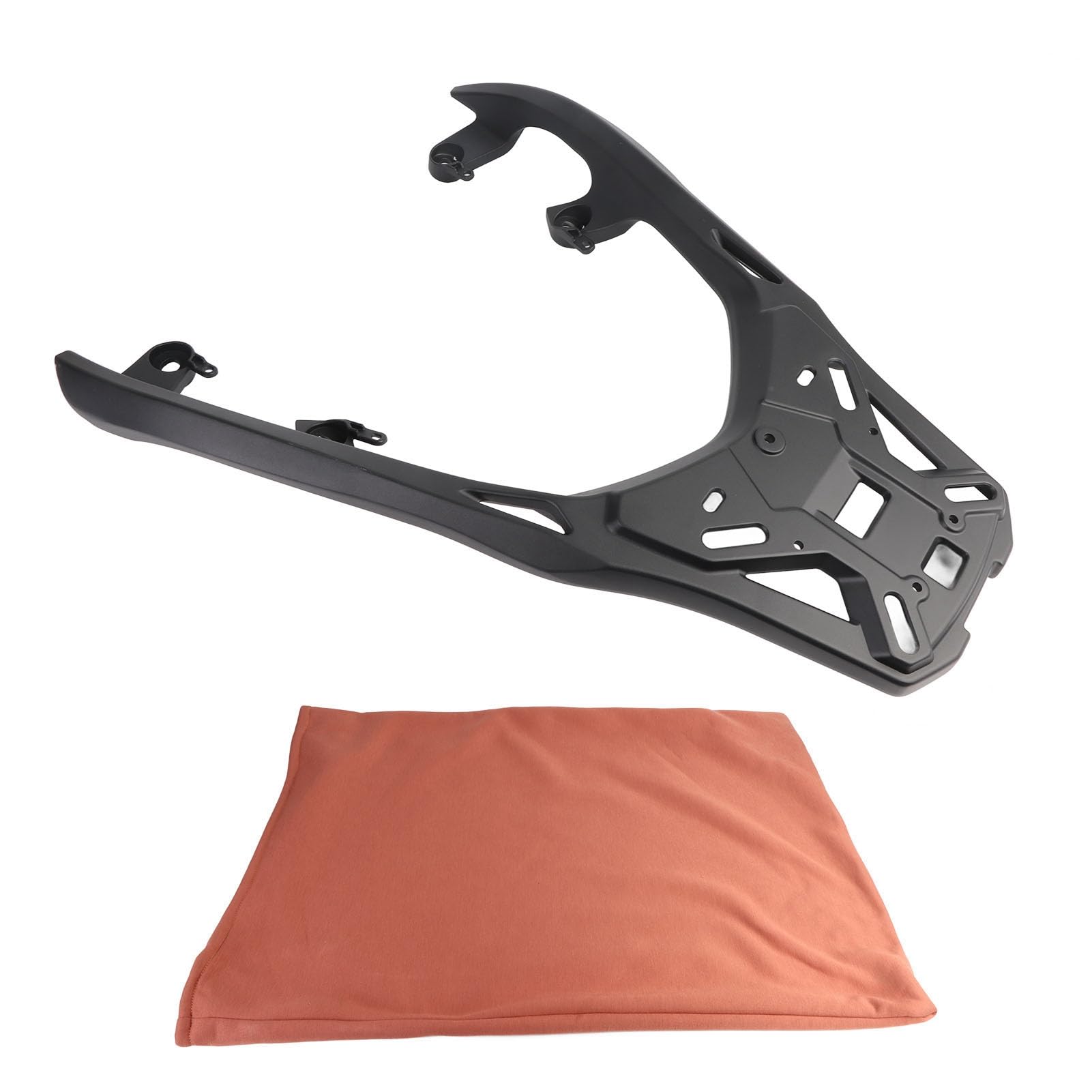 Xmax 125 250 300 Portaequipajes Trasero 2017-2024 Portaequipajes de Aleación de Aluminio para Motocicletas, Acabado Negro Mate, Estante de Almacenamiento Resistente