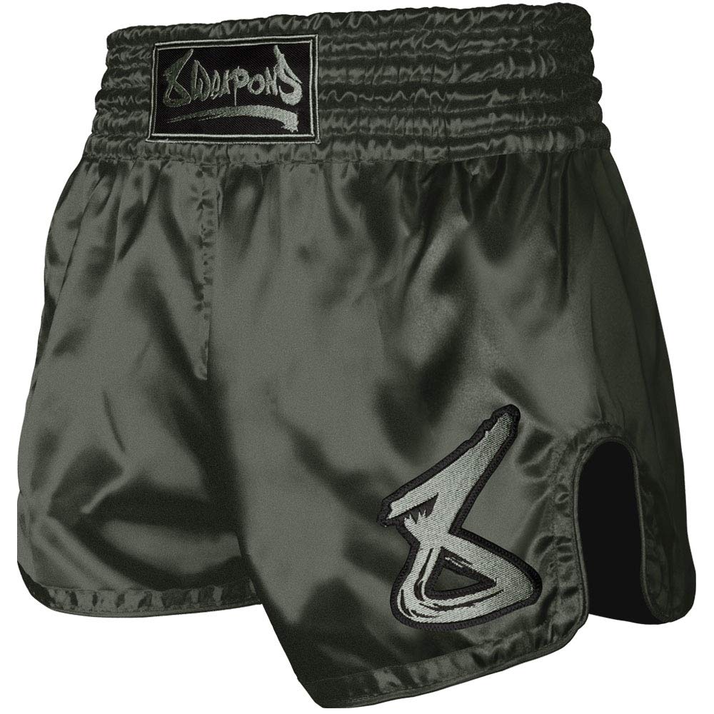 8WeAPONS8 Weapons Strike Muay Thai Shorts Olive
