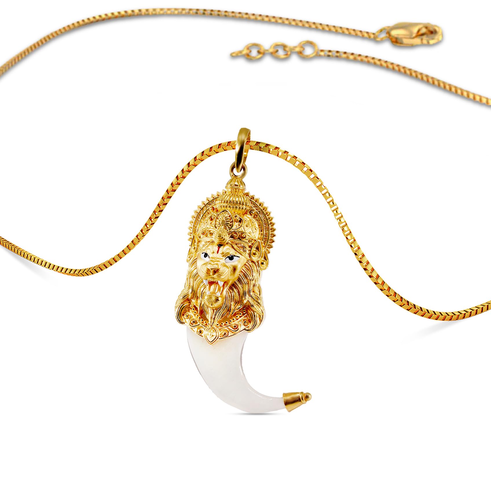 joyalukkas 22 KT Purity | HUID & BIS Hallmark | Roar of Divinity Gold Pendant For Men-picture-48