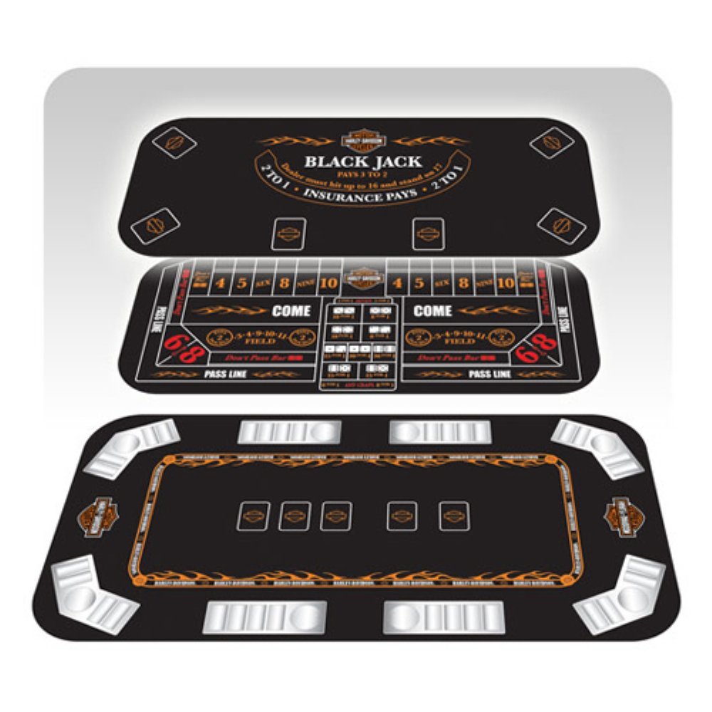 Harley-Davidson 3 in 1 Poker Table Top