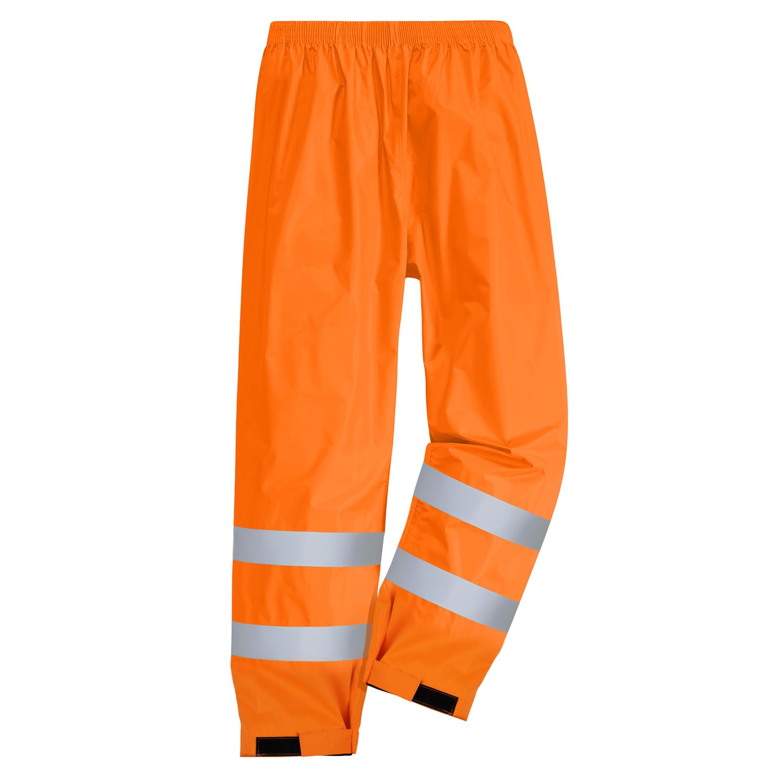 AUYAO Pantalón de Alta Visibilidad, Pantalón de Lluvia Hi-Vis de Doble Capa, Pantalones de Lluvia Reflectantes e Impermeables, Pantalones de Trabajo Hombre y Mujer para Exterior