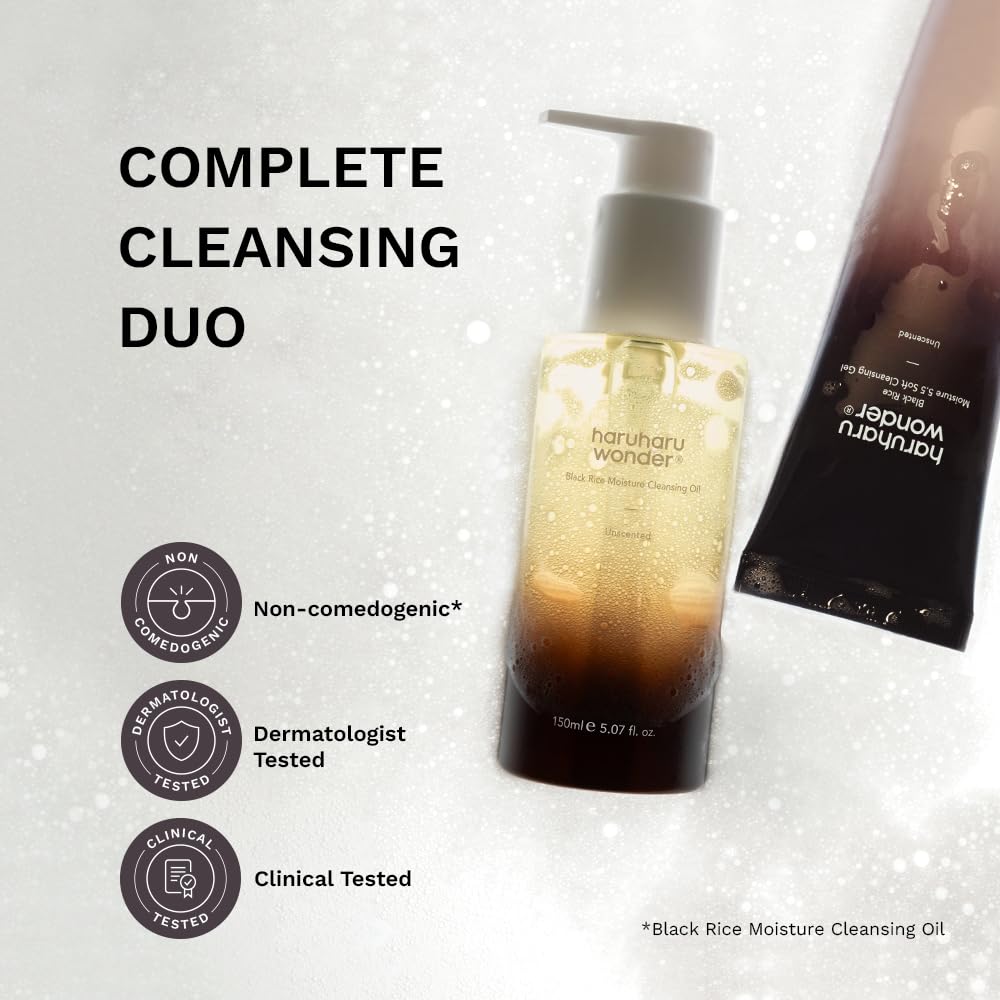 haruharu wonder Complete Cleansing Duo, Cleansing Oil and Gel