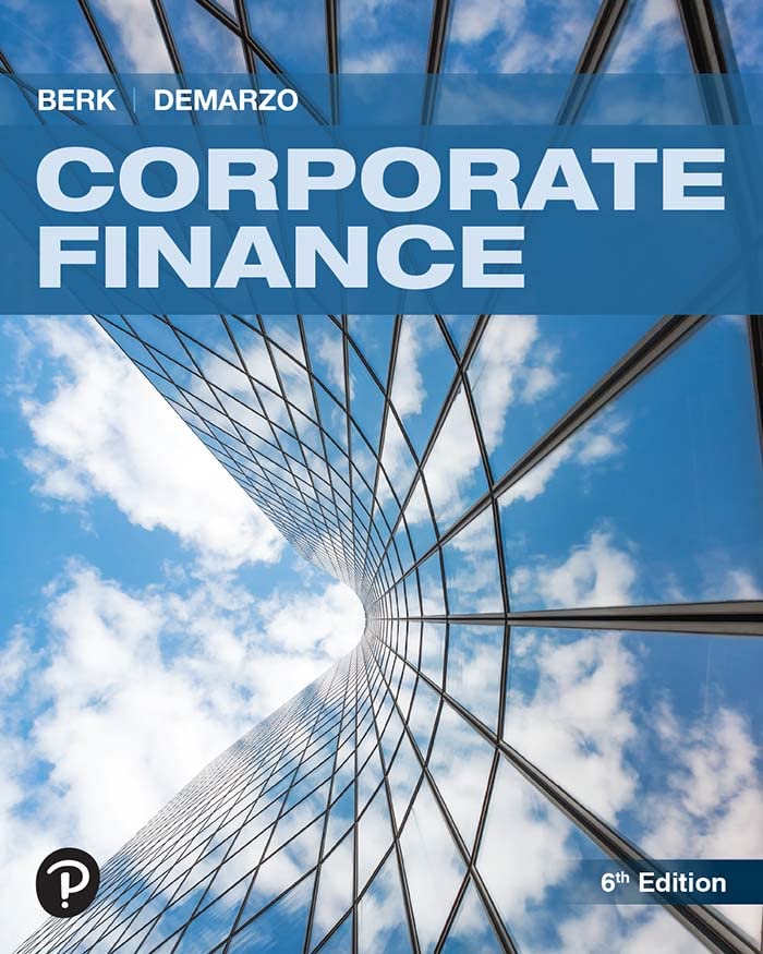 Corporate Finance eBook Berk, Jonathan, DeMarzo, Peter