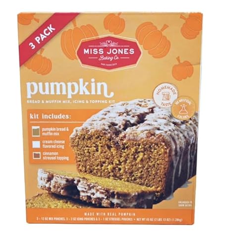 MISS JONES PUMPKIN BREAD MIX 3-15 OUNCE BAGS