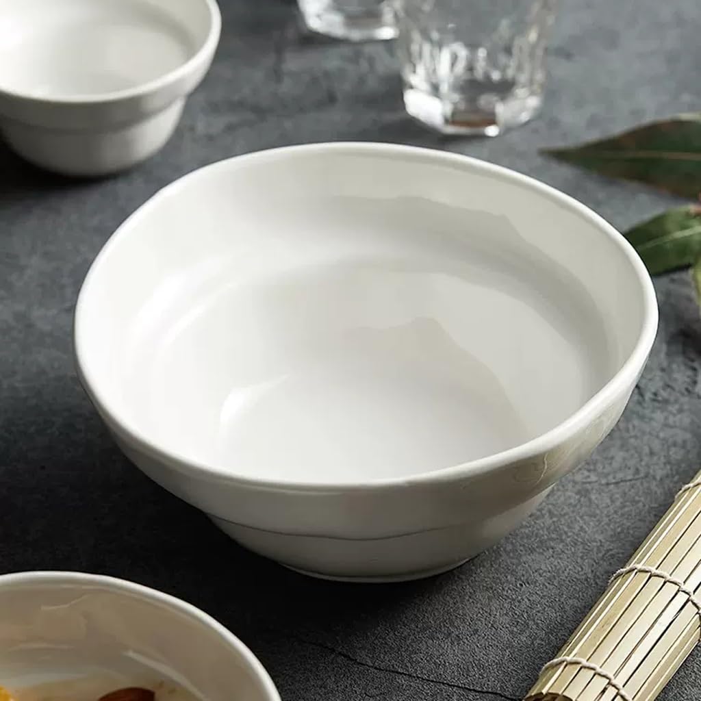 Saladier Bol à Salade de Fruits en céramique Vaisselle Japonaise Dessert Bol de Yaourt à l'avoine Bol de Riz Domestique Bol(M)