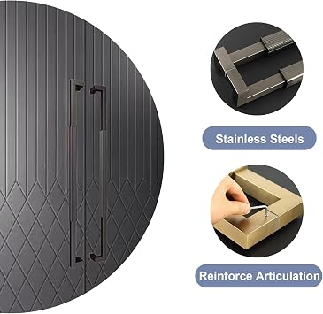 Large Stainless Steel Front Door Handle,Long Door Handles,Aluminum Interior Exterior Door Pull Push for Home Entrance Glass Shower Wooden Barn Office Store Shop Doors(23.6in, Bronze)