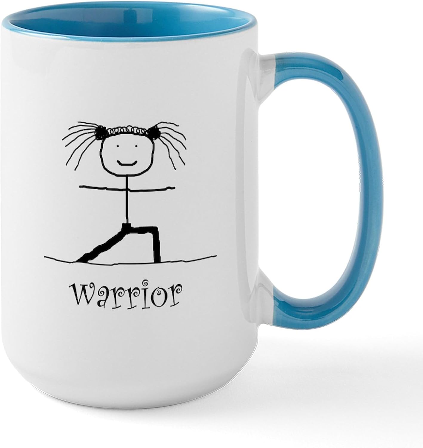 CafePress Peace Love Yoga Mugs 15 oz (444 ml) Ceramic Coffee Mug