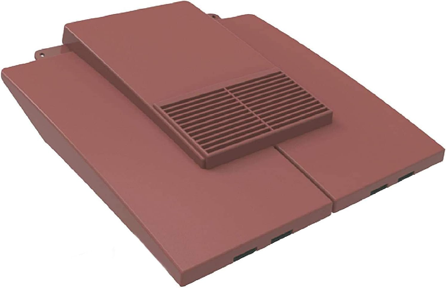 Antique Red Plain in-Line Tile Vent & Flexi Pipe & Flexi Pipe Adaptor GTV-PT