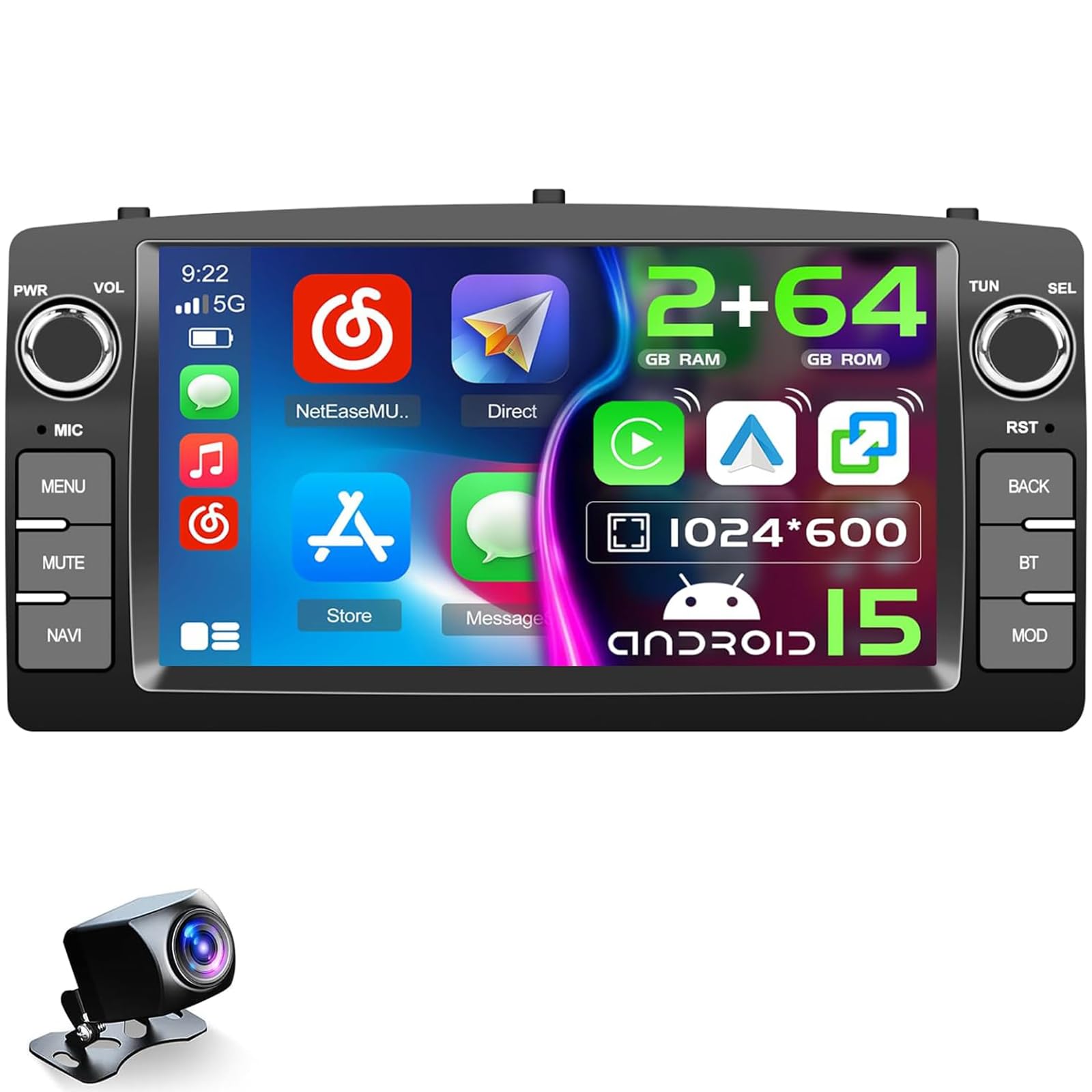 Car Radio for Toyota Corolla E120 E130 2000-2007 BYD F3 2006-2013 Stereo