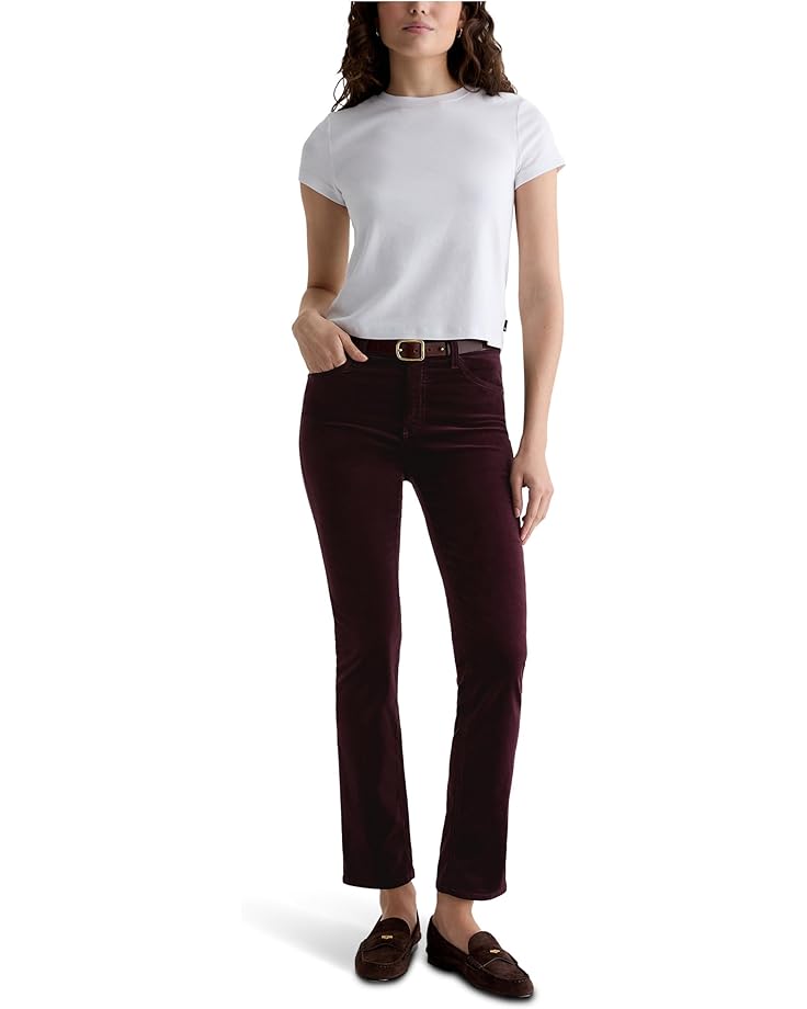 AG Jeans Mari Mid Rise Slim Straight Jean In Winery - #5 of 5