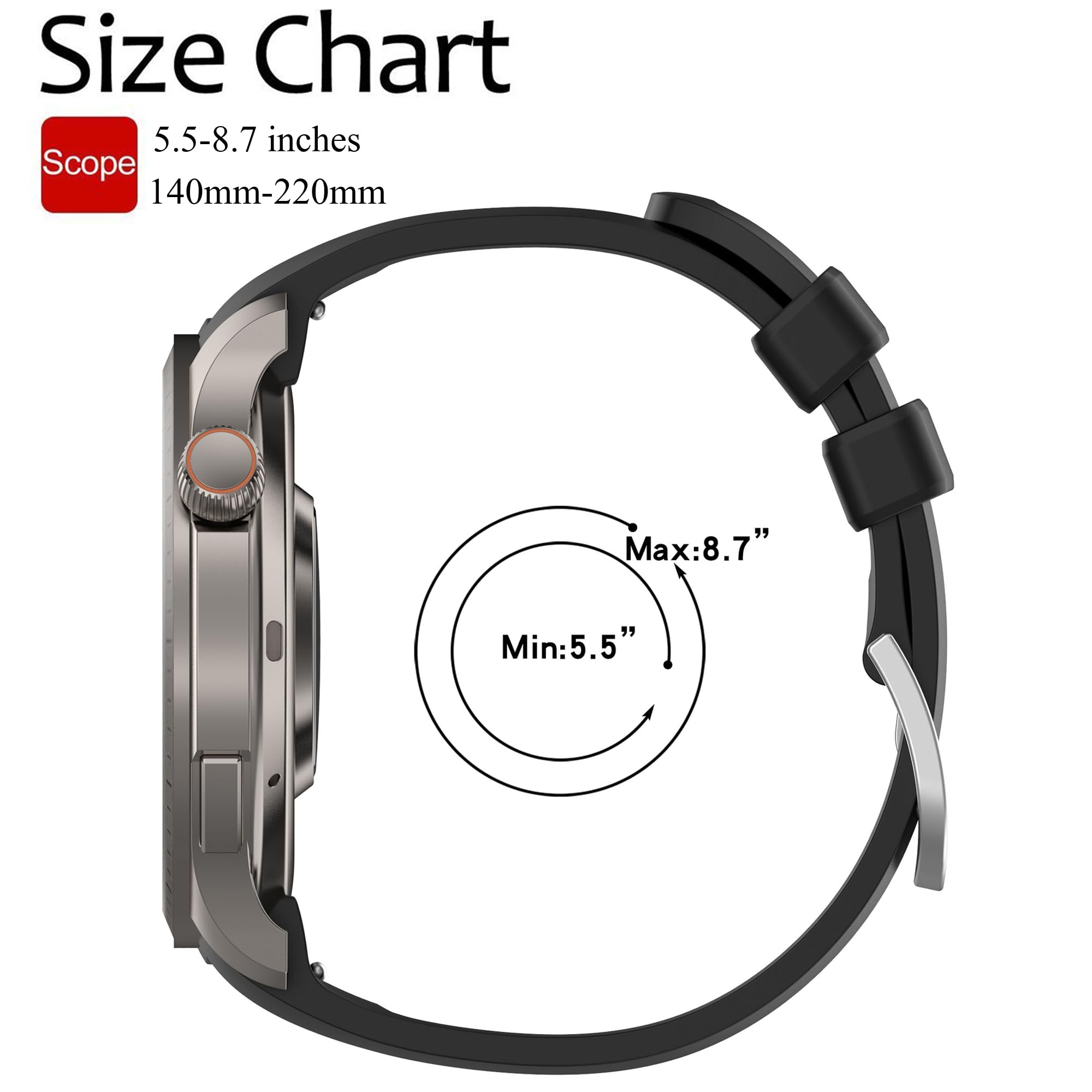 Bracelet pour Amazfit Balance, bracelet de rechange en silicone souple pour montre intelligente Amazfit Balance (tracker non inclus, bracelets de rechange uniquement)