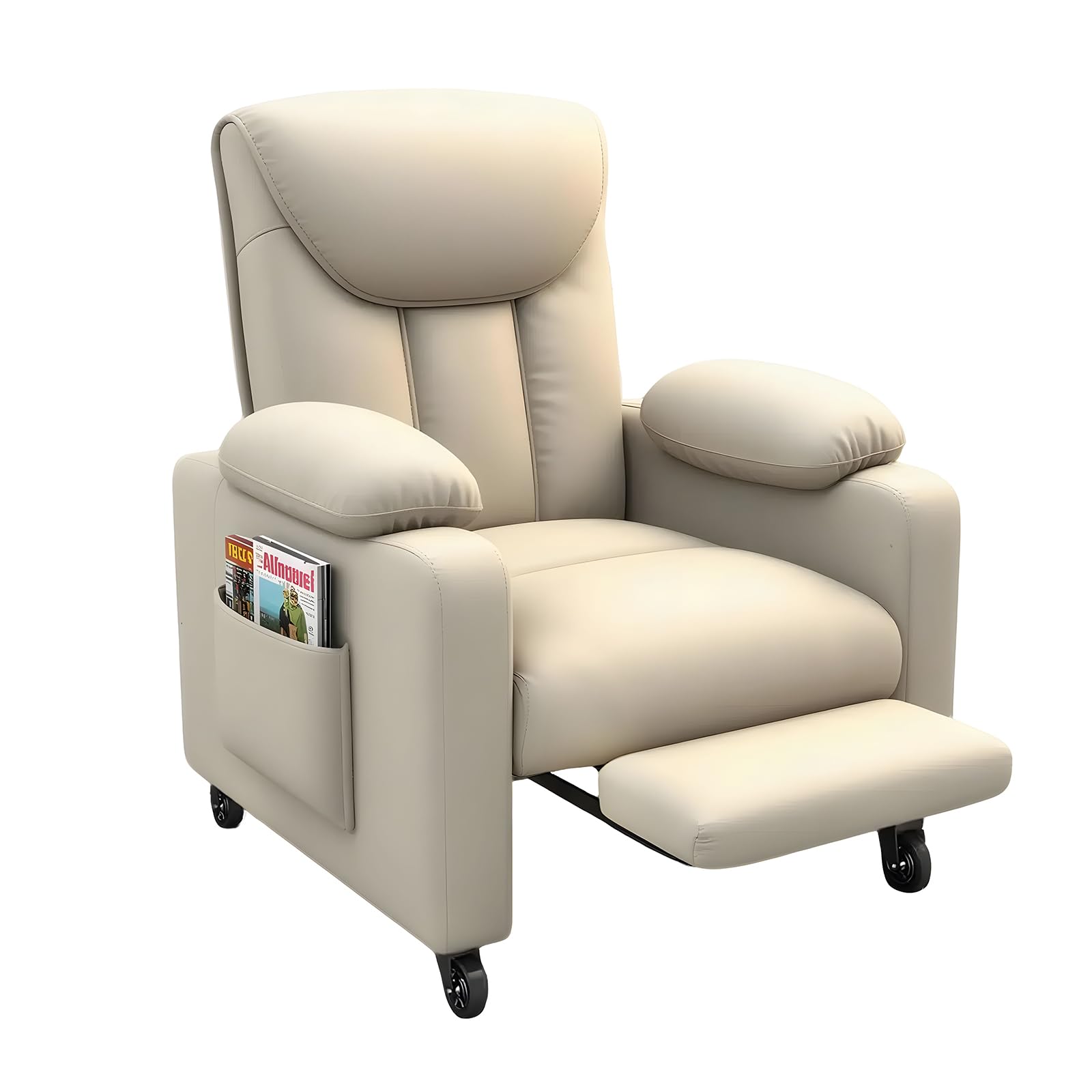 Amazon.co.jp: YASICA リクライニングチェア 一人掛け オットマン