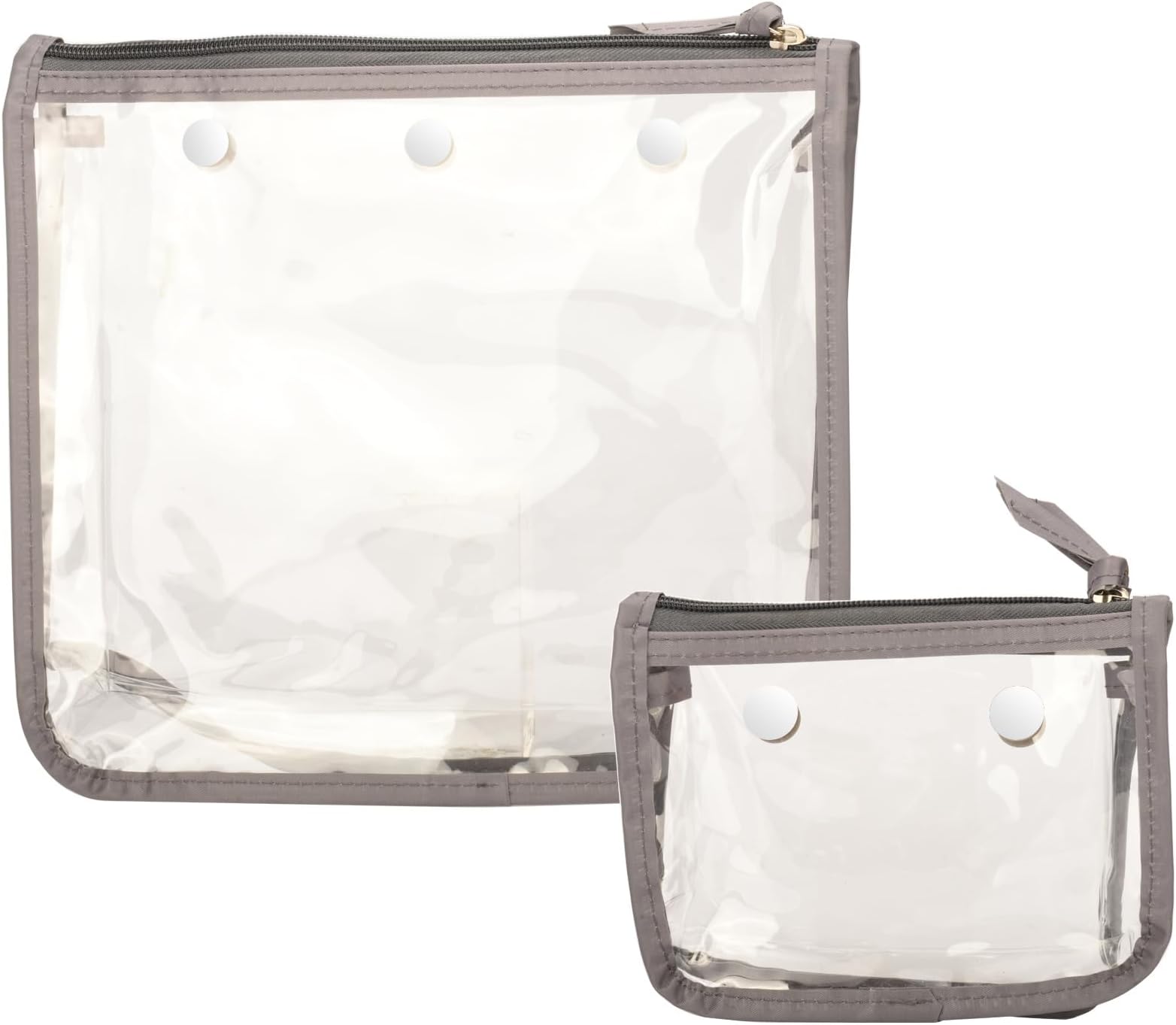 MOTAIN Motain Clear Zipper Insert Bags Compatible with Bogg Bags,Decorative Travel Bag Organizer Storage(Set of 2)