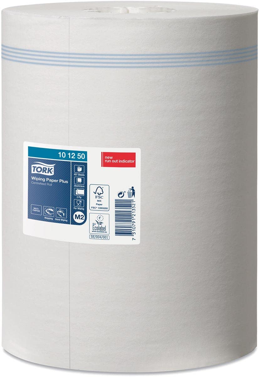 TORK 101250 Essuie-tout en Papier Advanced Double Couche Blanc 160 m