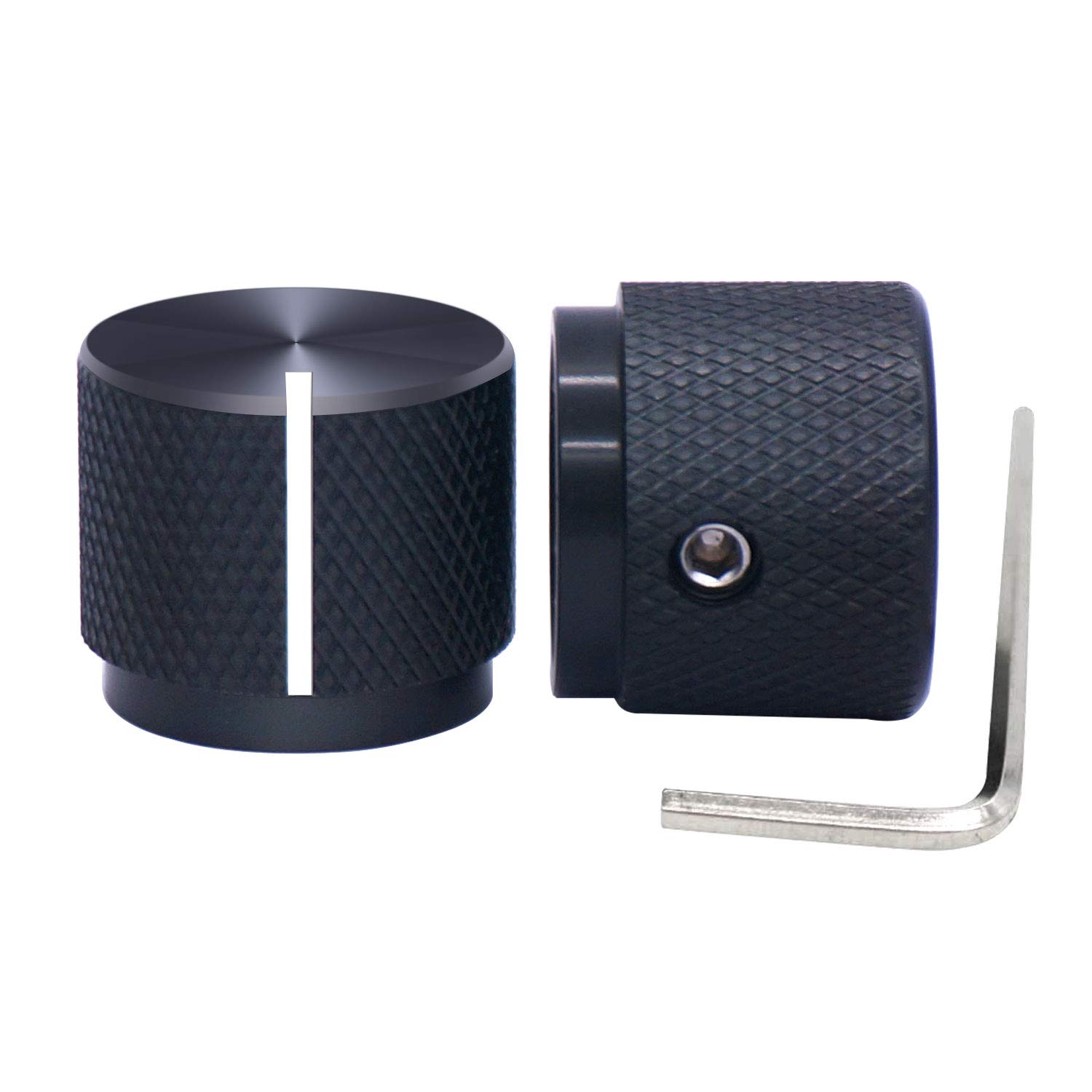 2 Manopole In Alluminio Per Basso - 1/4 Universali - Per Telecaster E Basso - KAISH
