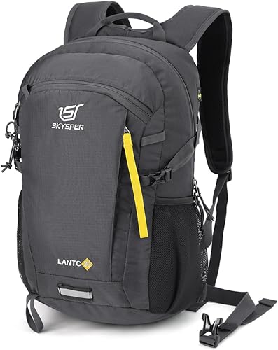 Miniatura 9 de SKYSPER Mochila pequeña para senderismo, 20L, mochila ligera de viaje para senderismo y día a día para mujeres y hombres