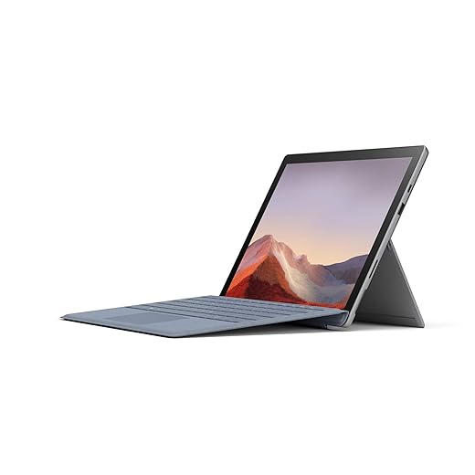 Microsoft Surface Pro 7 Ordinateur Portable (Windows 10, écran tactile 12.3", Intel Core i3, 4Go RAM, 128Go SSD, Platine) PC Hybride polyvalent & performant