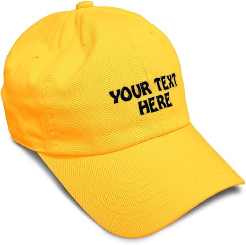 Vista 14 de Gorra de béisbol suave personalizada con texto personalizado para papá de algodón para hombres y mujeres Negro