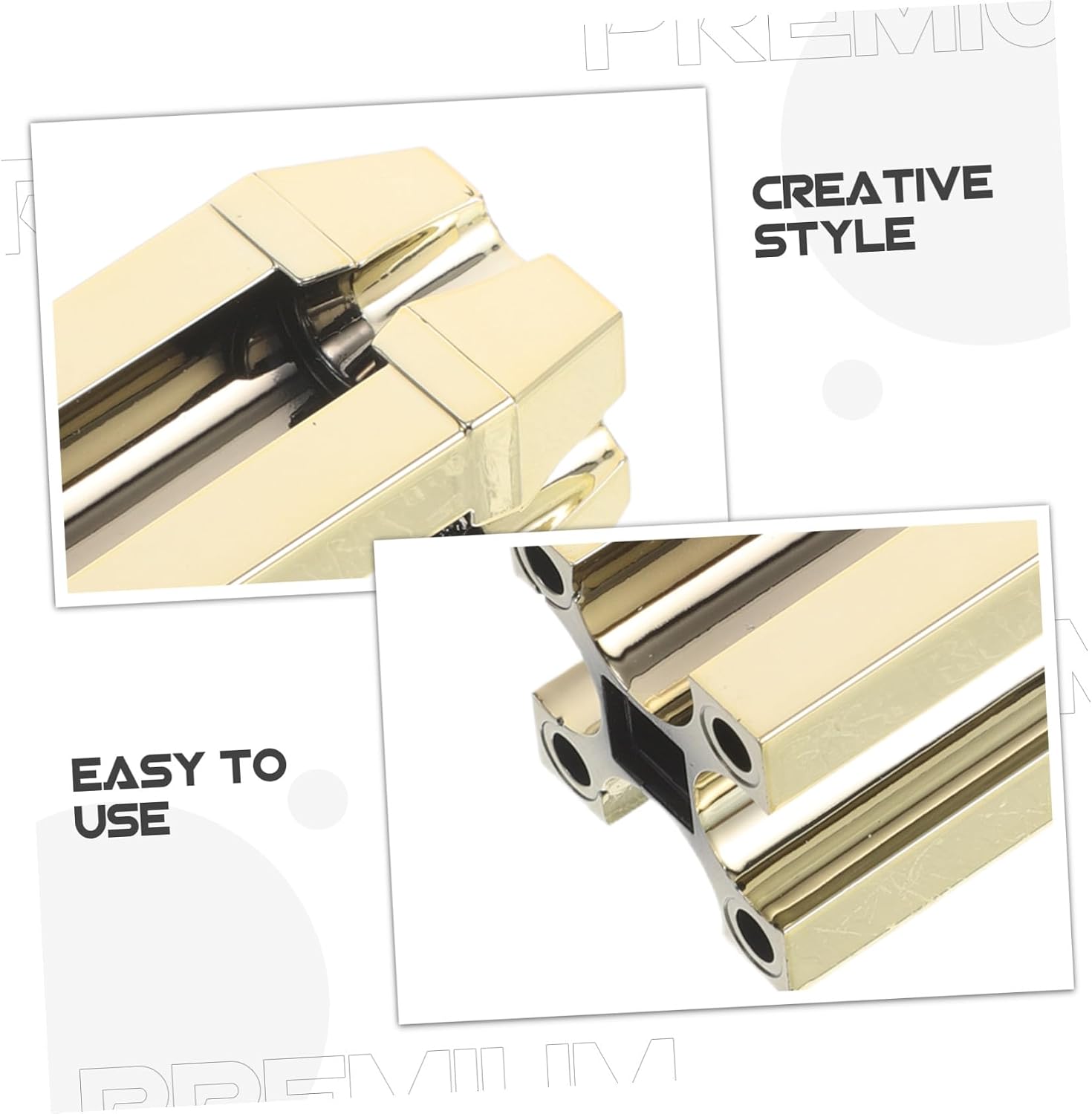 2pcs Gold Eyebrow Pencil Sharpener with Precise Slot Design for Makeup Flat-tip Carving Auxiliary Tool for Microblading Practice and Daily Use Portable Cosmetic Sharpener for Women