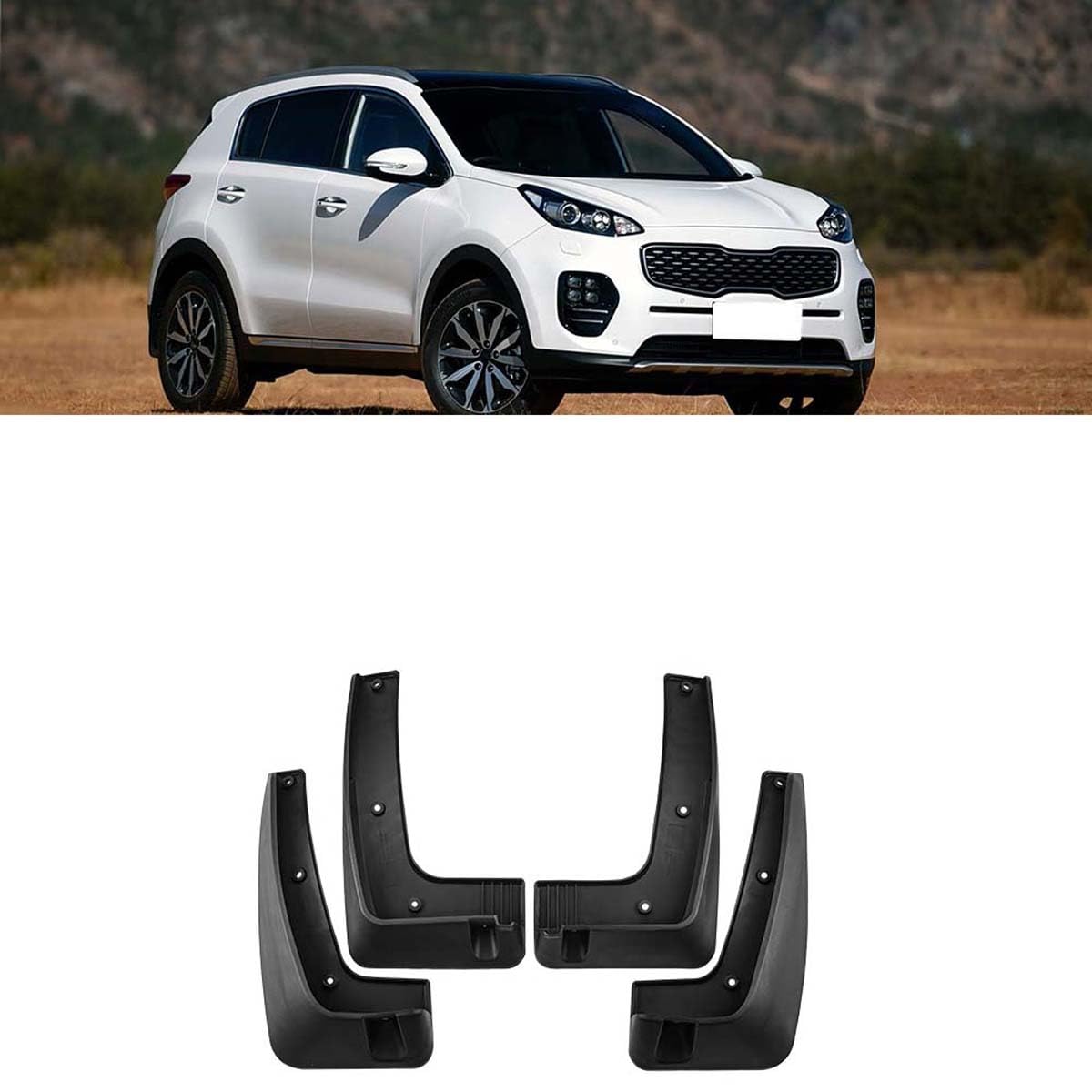 Faldones para el barro Kia Sportage 2016-2021: protección exterior para tus viajes
