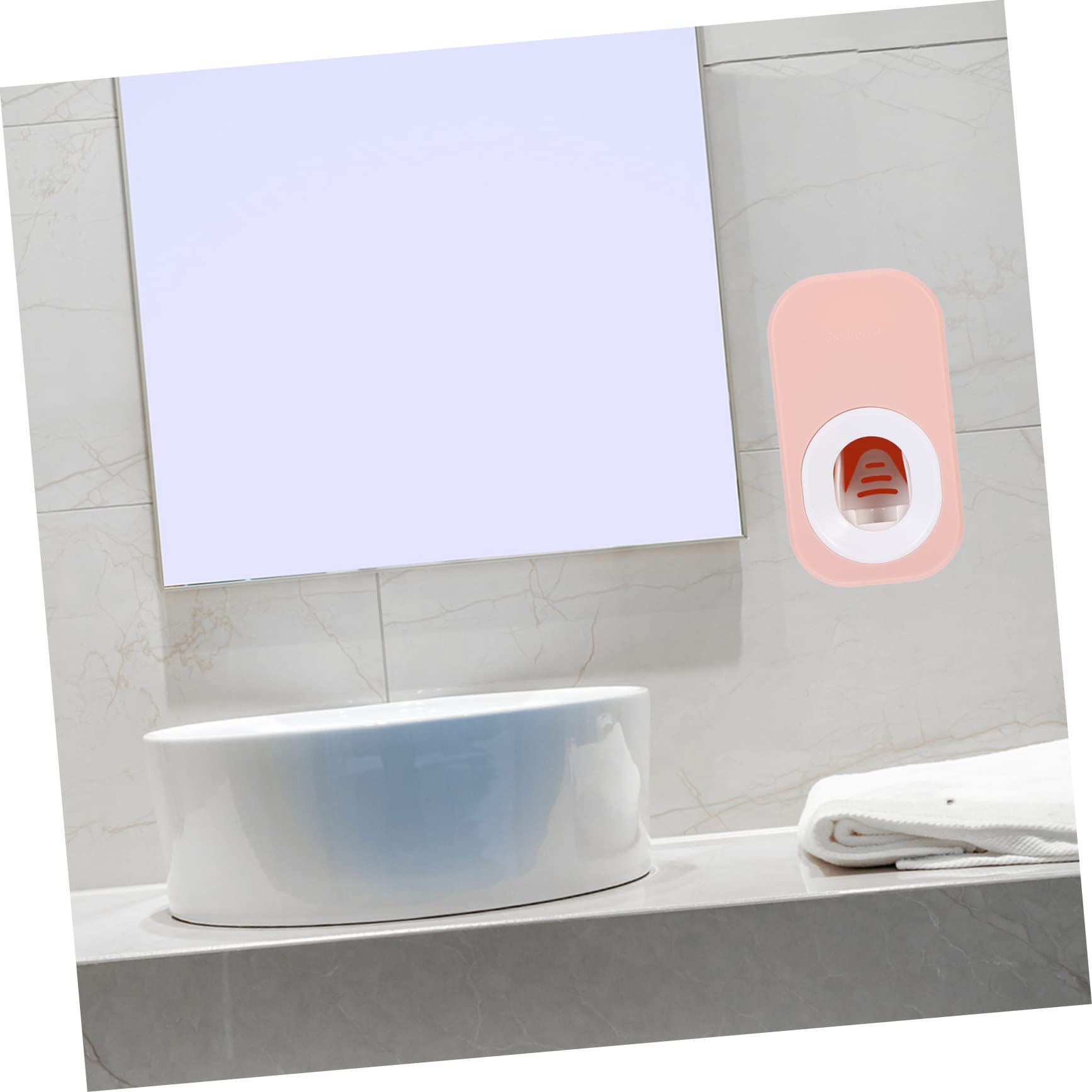 SEWOART Automatic Toothpaste Squeezer Tube Squeezer Hands Toothpaste Squeezer Automatic Toothpaste Dispenser Gadgets for Home Rollers Convenient Toothpaste Roller Plastic Pink