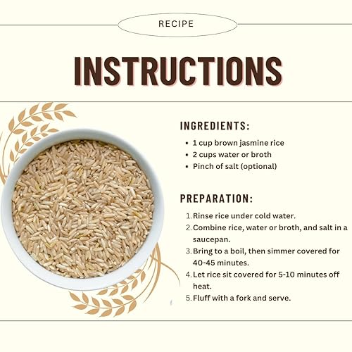 Miniatura 5 de Mountain High Organics Inc - Cubo de arroz integral orgánico certificado de jazmín 6G 40 libras