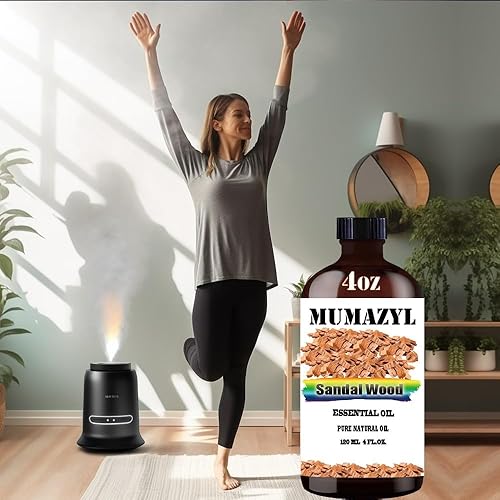 Miniatura 7 de Aceite esencial de sándalo, aceite de sándalo, 4 onzas líquidas, 4.1 fl oz para difusor, humidificador, limpieza de yoga, bricolaje, velas,