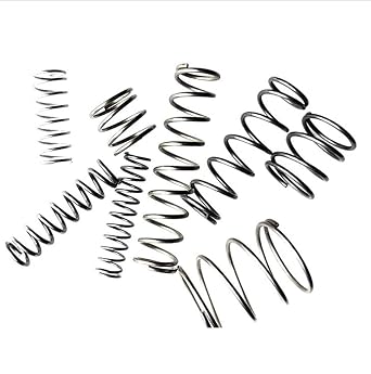 Spring Coil, Wire Diameter 1.5mm, OD 9mm, Length 10mm Stainless Steel Silver Extended Compressed Springs 10pcs