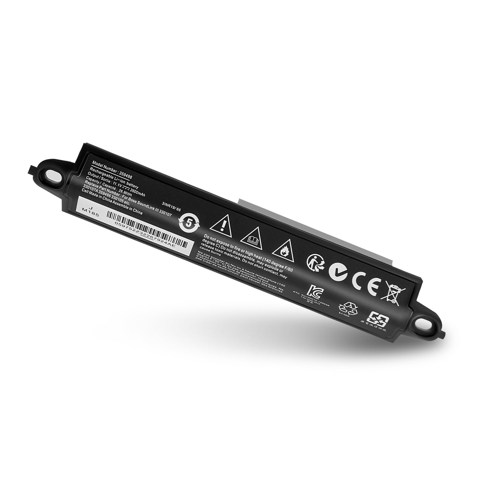 Batteria Li-Po Ricaricabile 3.7V 350mAh Per Cuffie Bose SoundLink OE E AE2 - Modello AHB571935PCT
