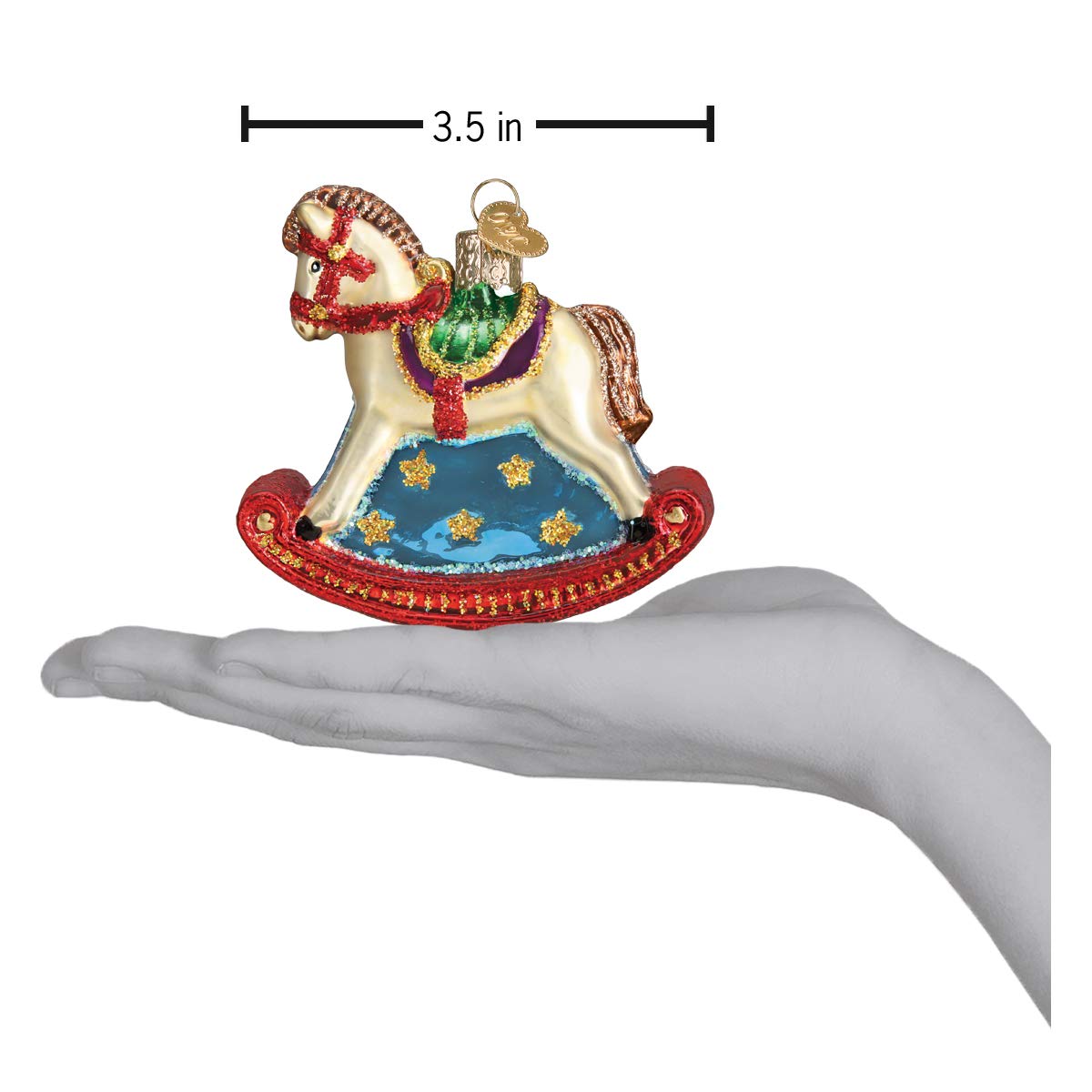 Amazon.co.jp: Old World Christmas ロッキングホースオーナメント