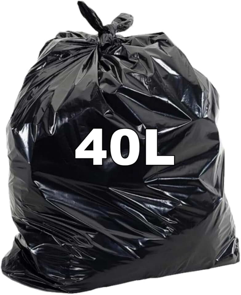 Saco De Lixo Preto 40l Super Reforçado 6 Micra 100 Unid