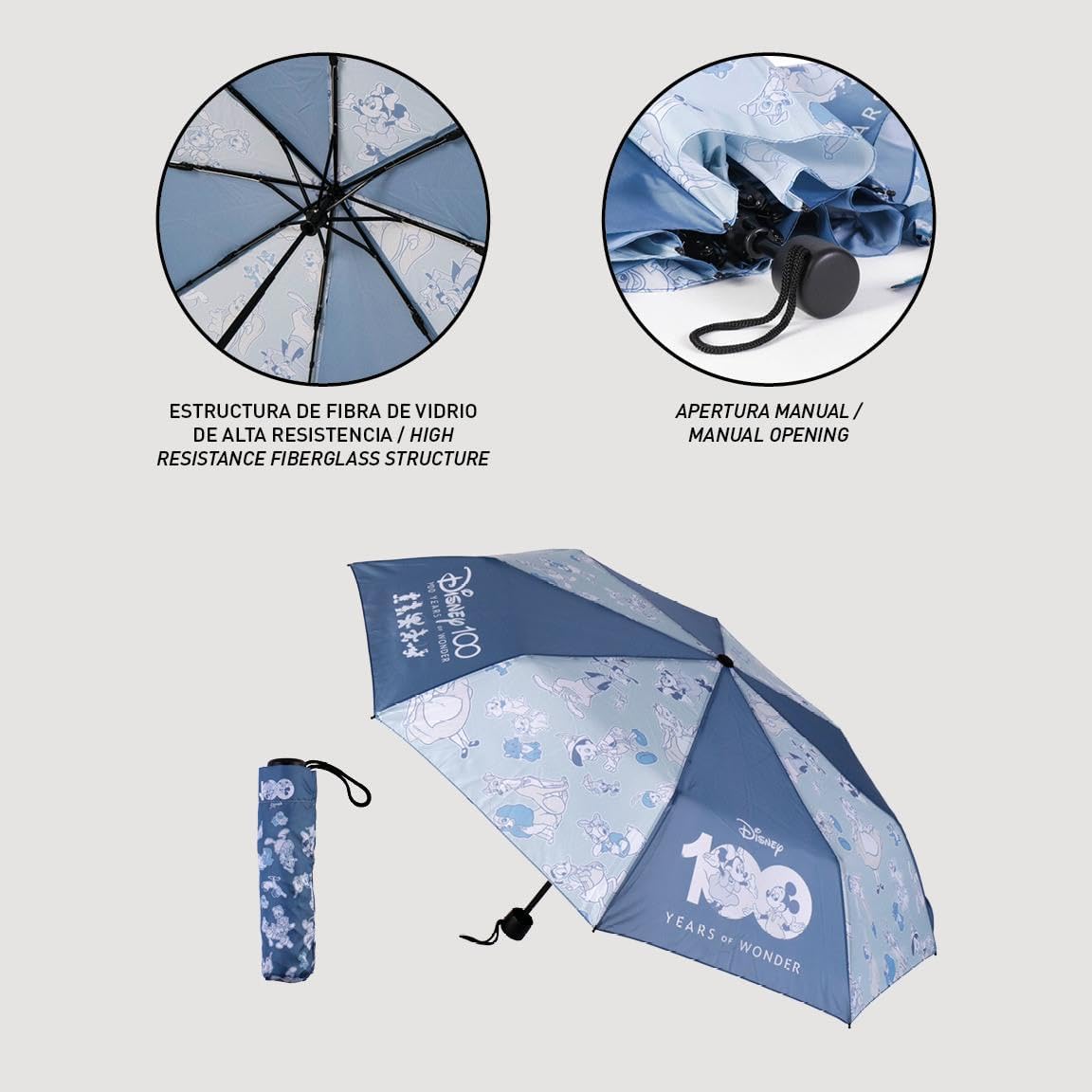 CERDÁ LIFE'S LITTLE MOMENTS Parapluie manuel Poe Bulle Hello Kitty - Parapluie pour enfant avec motif dôme transparent, fort et sûr, avec illustrations de Hello Kitty