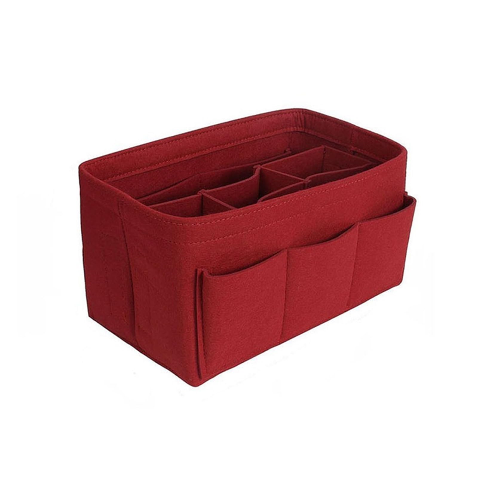NJIEzhao Felt Handbag Insert Women Bag Cosmetic Bags And Make up Organizer Felt Insert For Handbag Cloth Inner(Color1,30x16x16cm)