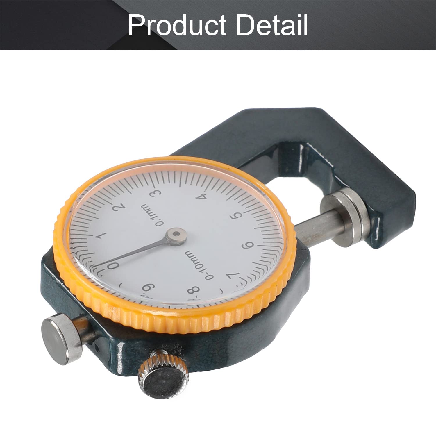 Jauge D'épaisseur à Cadran Utoolmart - Mesure Précise 0-10mm Pour Cuir, Papier, Tissu