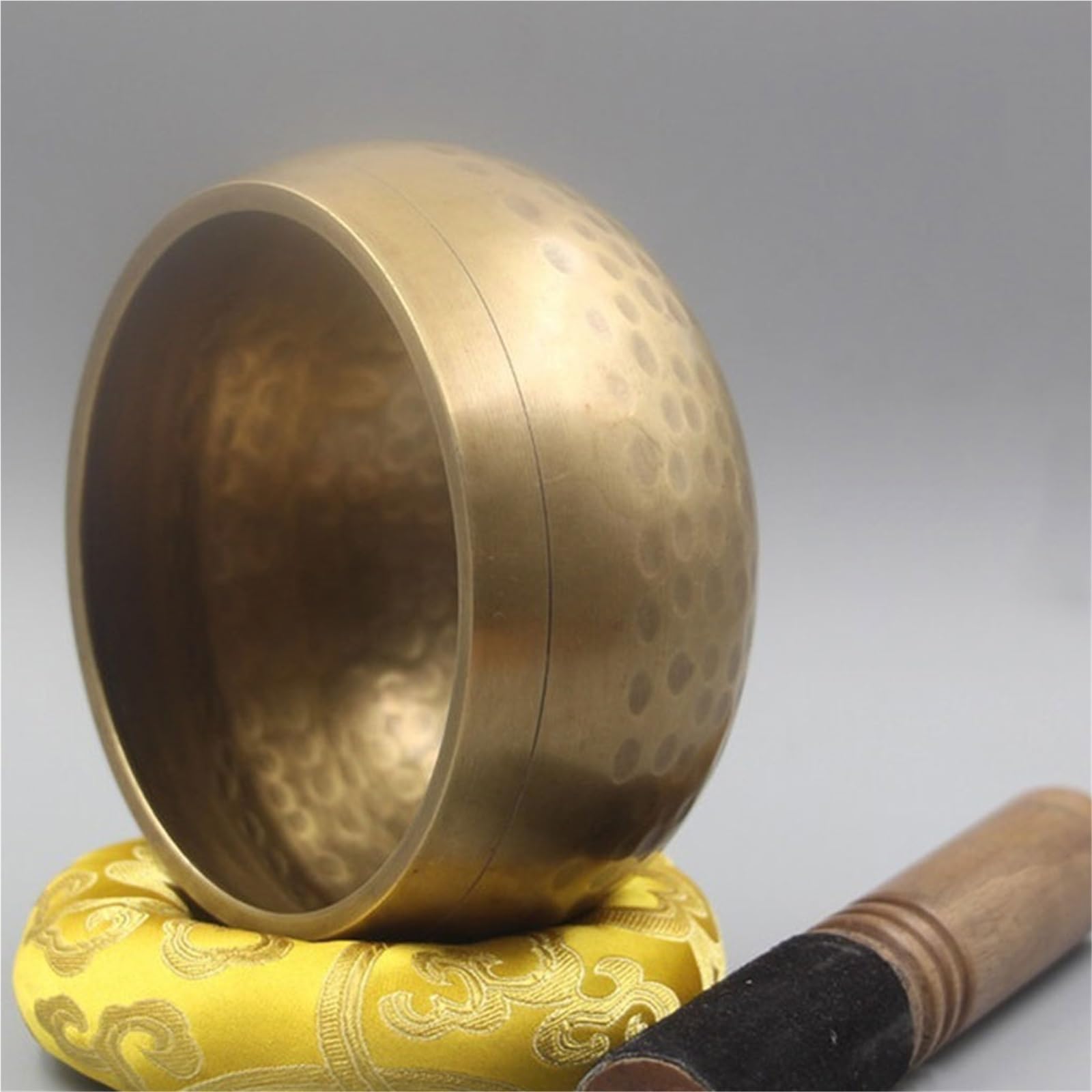 Bol chantant tibétain de 8 cm, méditation, fait main, en cuivre pur, son de Bouddha, tournant(12cm)