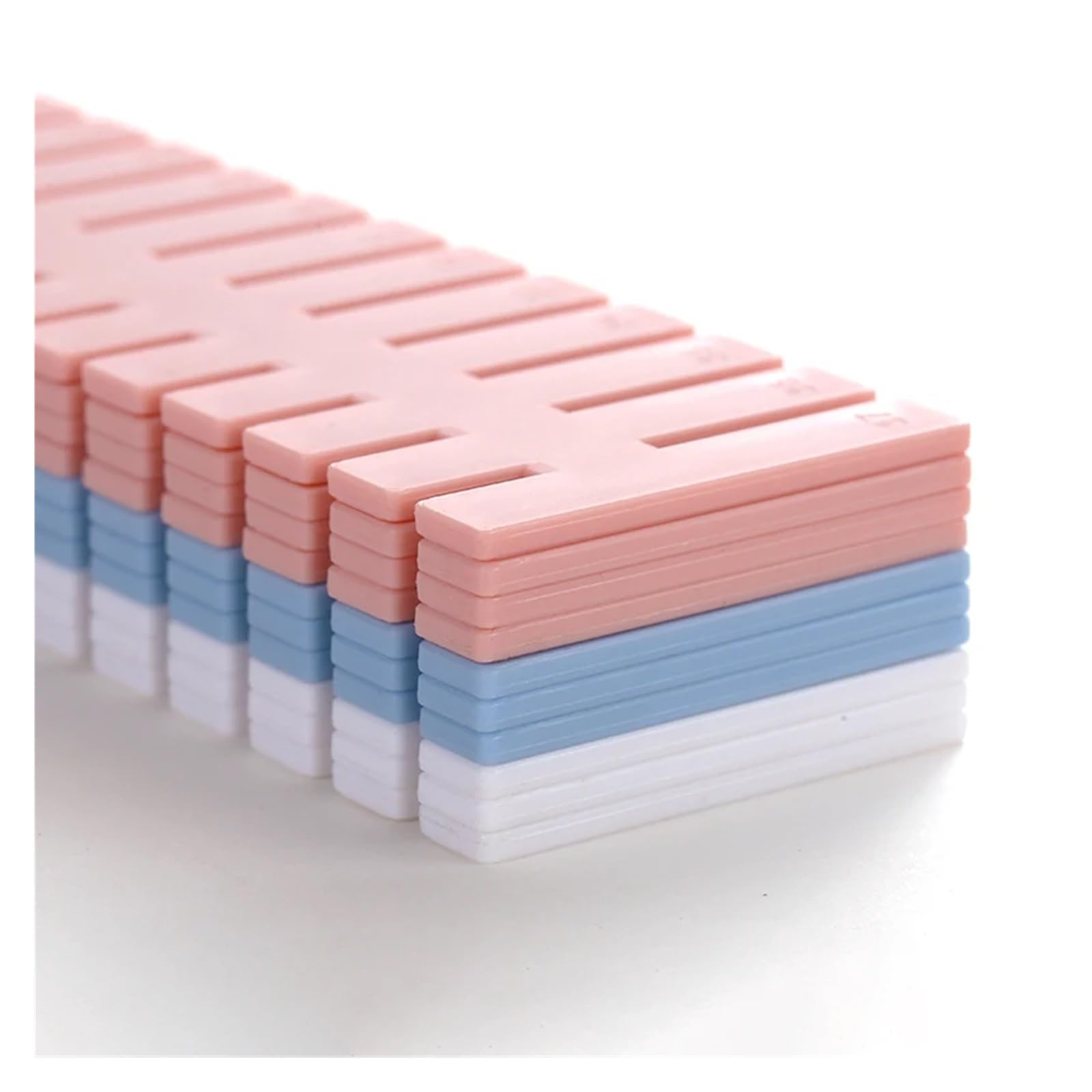 Cajas Organizadoras Cajones 8/4Pcs Drawer Dividers Adjustable Organizer for Socks Underwear Makeup Can Help Tidy Kitchen Bedroom(Pink 8 pieces)