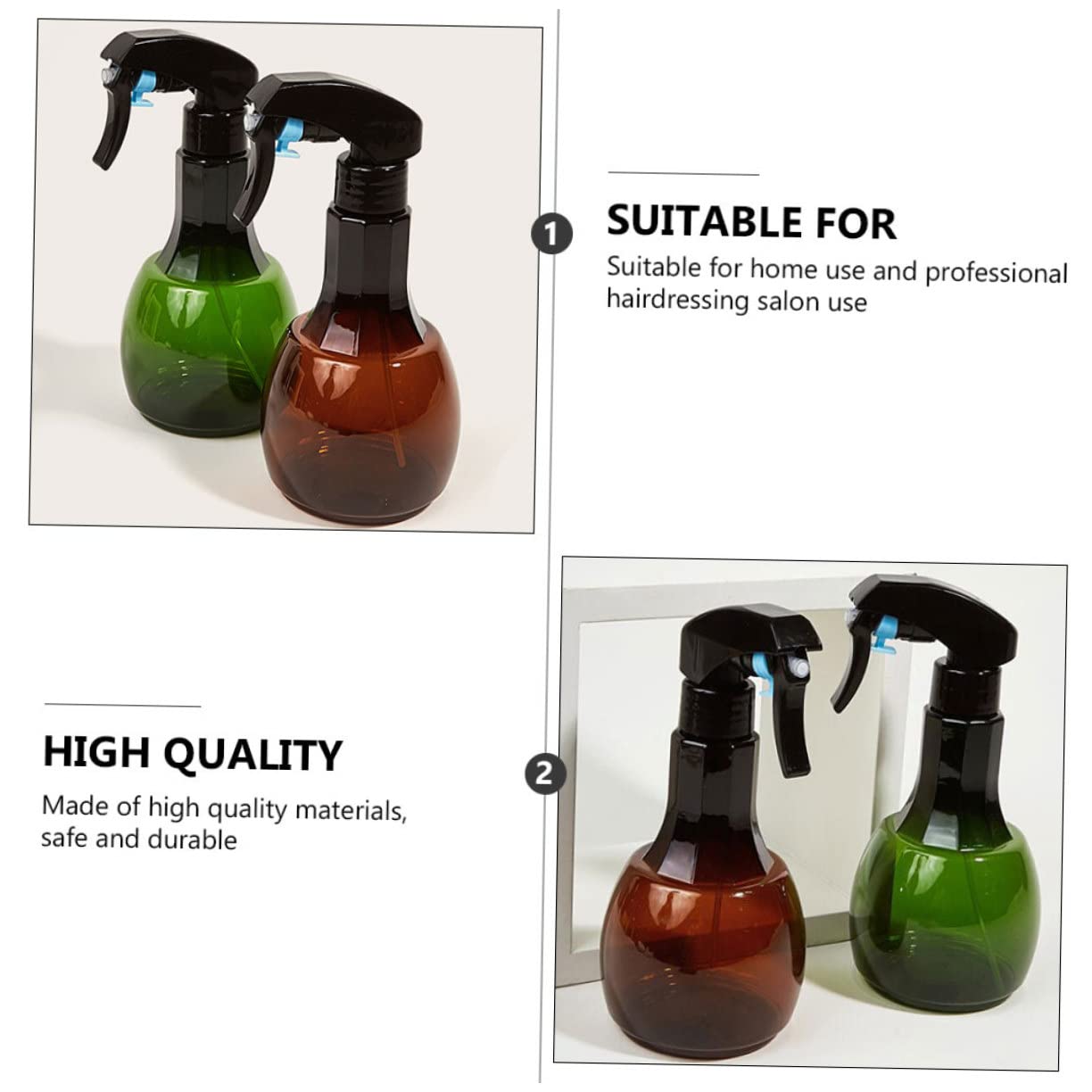 FRCOLOR 6stücke Sprühflasche Für Nebelzerstäuber Und Gießkanne Für Gartenpflege Langlebig Für Friseursalons Pflanzenbewässerung