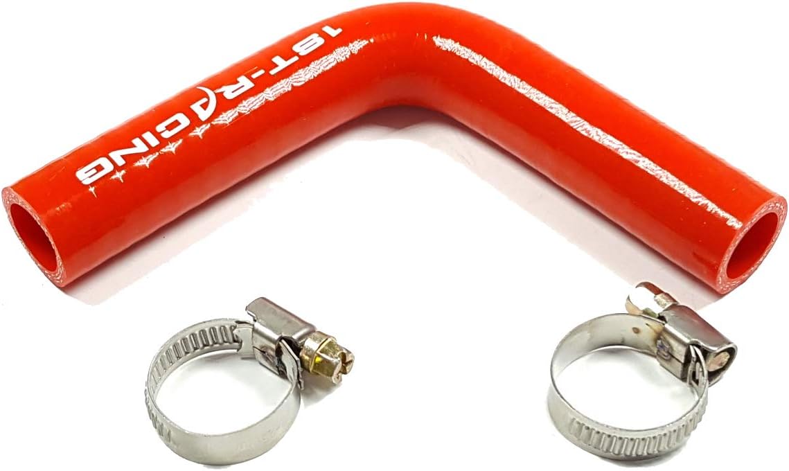 ID= 5/8"" Silicone Pipe For LS Swap Heater Hose 90 Degree Bend Molded Heater Hose Red