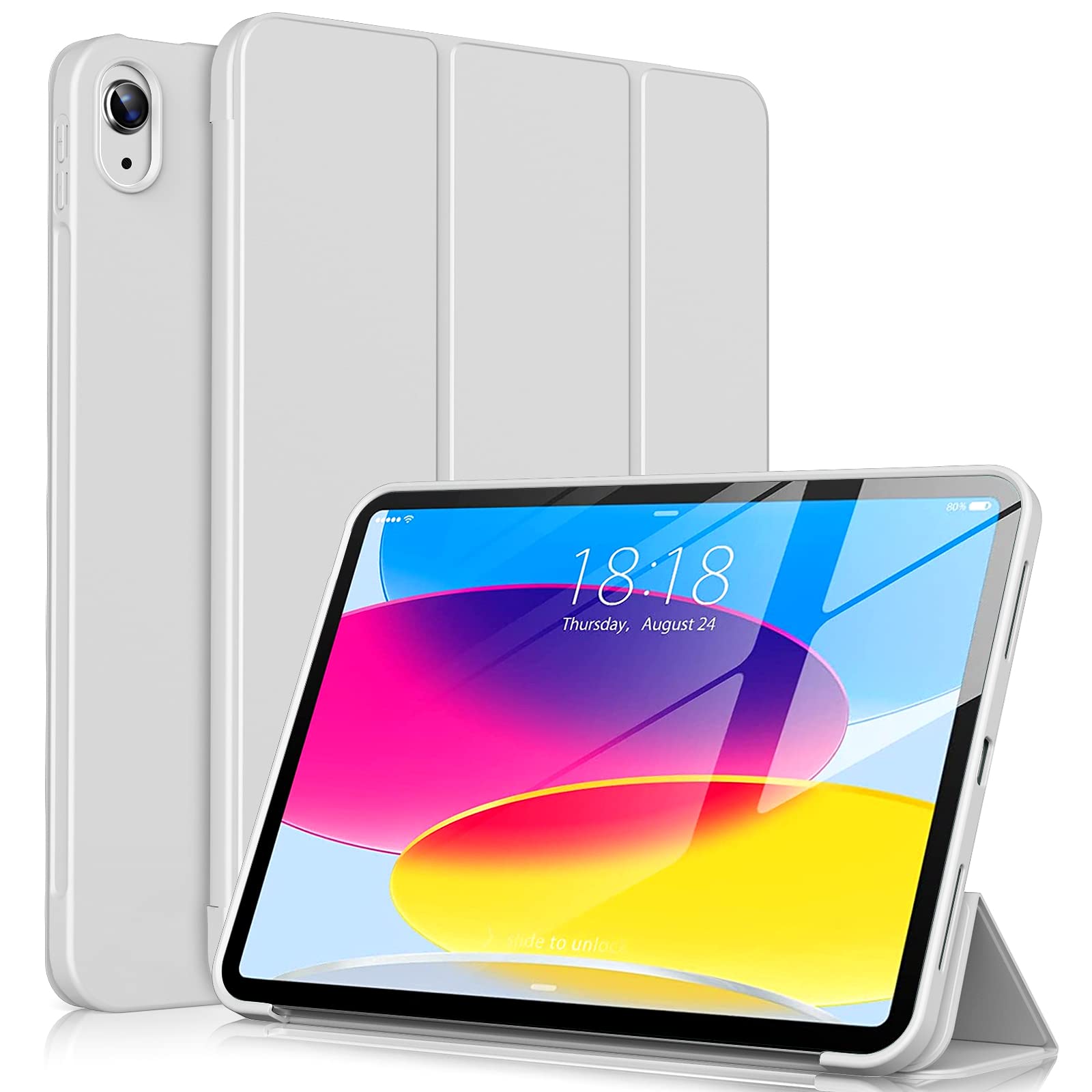 KENKE for iPad A16 11th Generation Case (11 Inch, 2025 Release), iPad 10th Generation Case 10.9 Inch 2022 Without Pencil Holder, Slim Trifold Stand