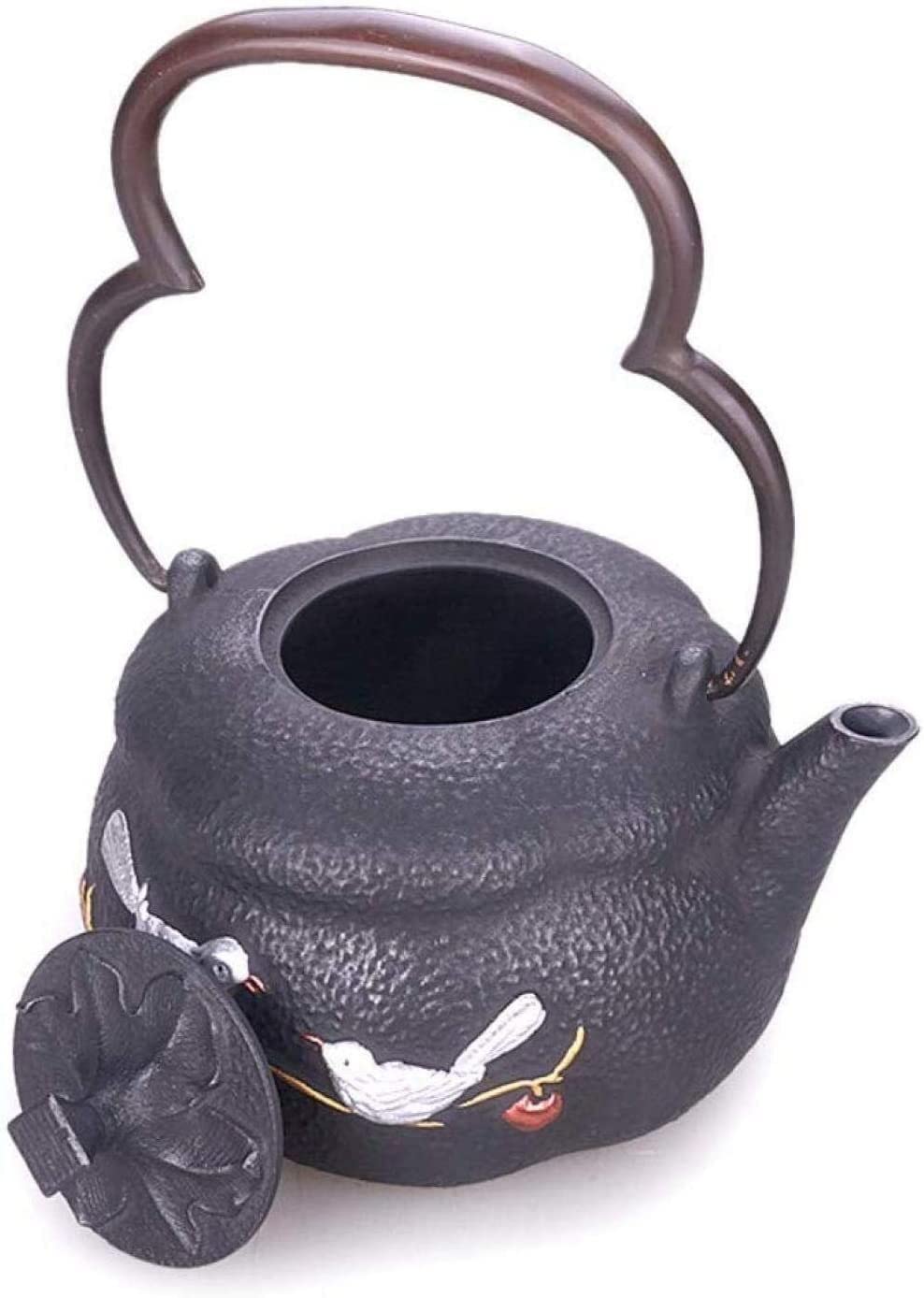 Theiere en Fonte Théière en Fonte Théière en Fonte 1200ML Théières en Fer Bouilloire en Fer Ancien Pot en Fer Non Revêtu Japonaise Théière Théière Fonte