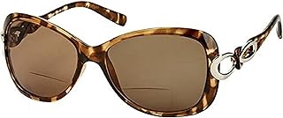 Readers.com The Delia Bifocal Reading Sunglasses Sun Reader, Retro Square Style for Women (Tortoise +2.00)