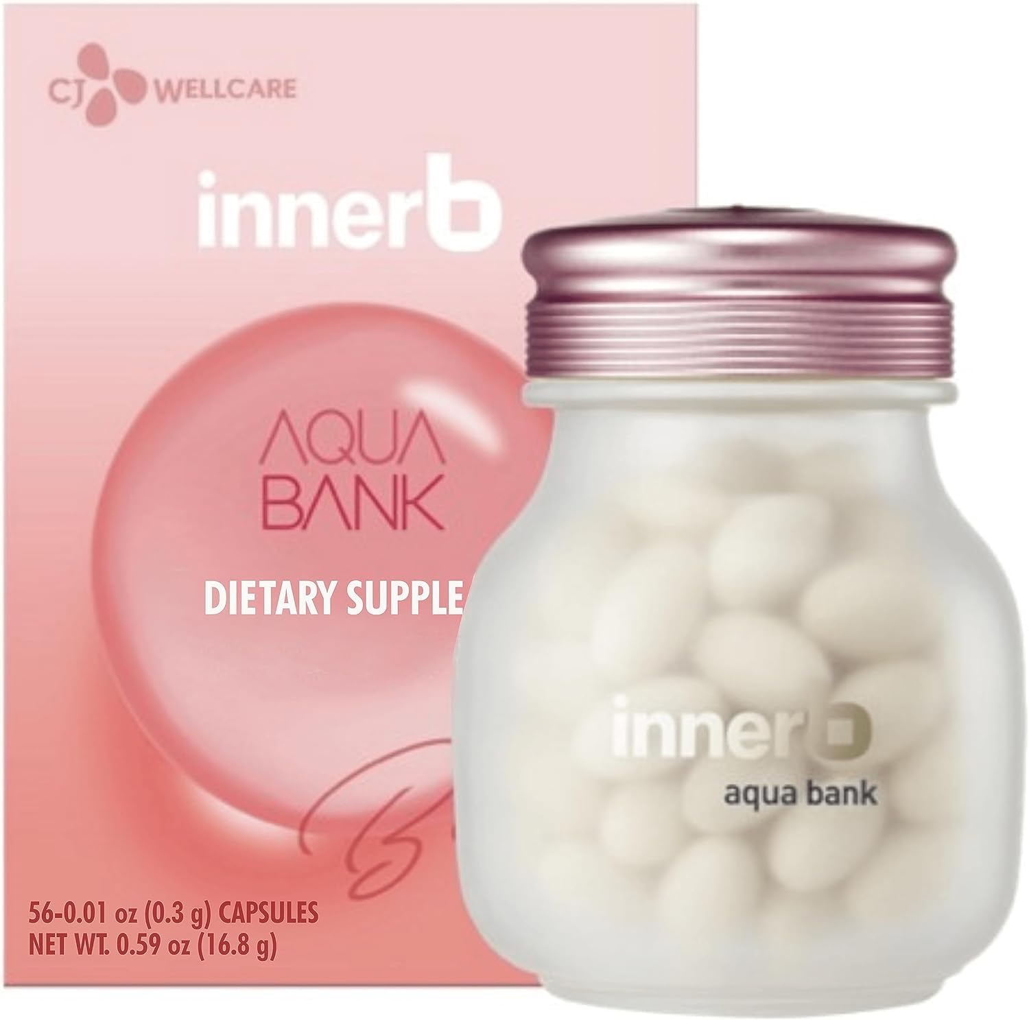 Innerb Aqua Bank (28 Servings, 4 Weeks) – Premium Korean Skincare Supplement for Inner Hydration & Skin Elasticity by CJ Wellcare. Hyaluronic Acid 120mg. Innerb Aqua Bank (28 Servings, 4 Weeks) – Premium Korean Skincare Supplement for Inner Hydration & Skin Elasticity by CJ Wellcare. Hyaluronic Acid 120mg.