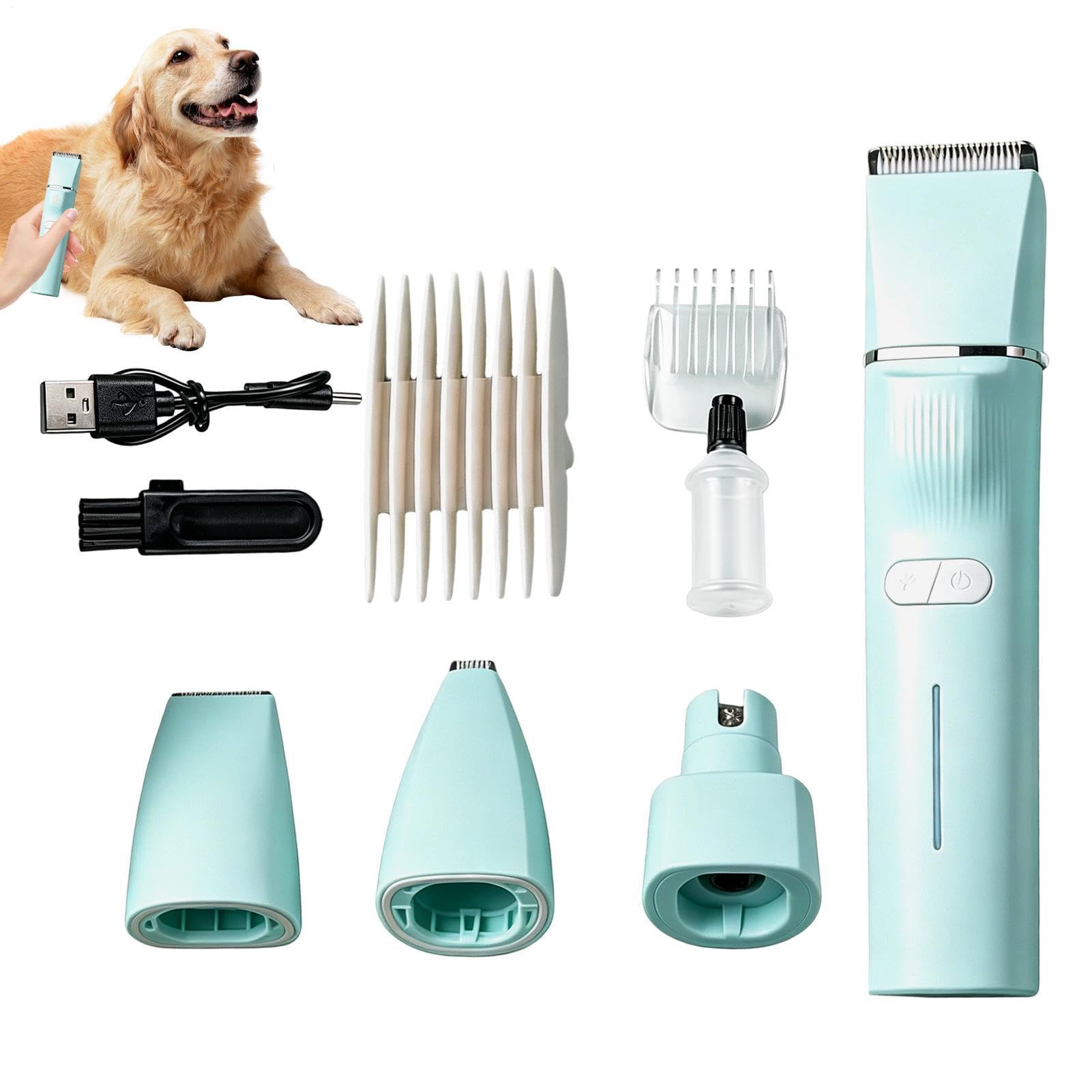 Cortacésped eléctrico para patas de perro recargable cuatro en con
