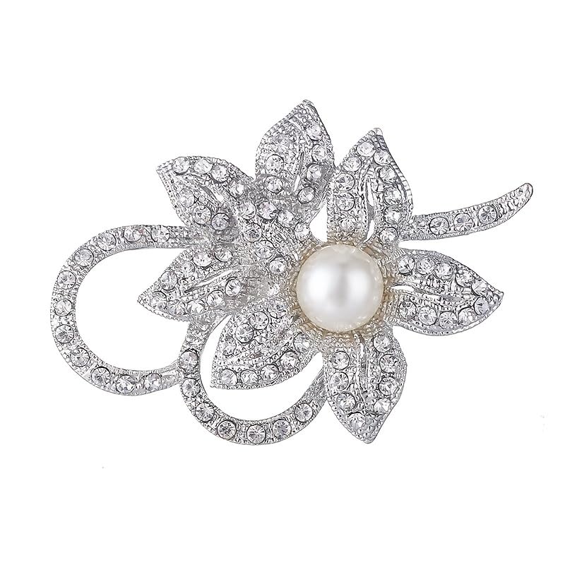 SYGA Brooch Pearl Fashion Crystal Rhinestone Jewellery Pin Vintage Accessories Decoration Clothing Brooches for Bridal Women Girl - Pearl White (B0B21P6VBG) Amazon Price History, Amazon Price Tracker