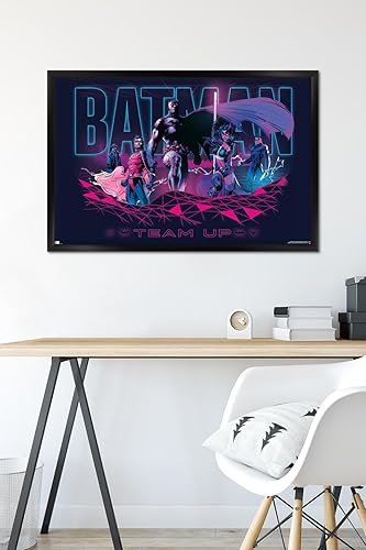Miniatura 62 de Trends International DC Comics Batman - Póster de pared de Team Up, 14.72 x 22.37 pulgadas, versión enmarcada plateada Versión con marco plateado