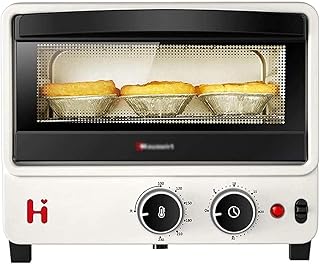 Mini Four de Table Four électrique 10L, 30 minutes de chronométrage Faire rôtir au four sel Mash quartz Tube Tube Chauffage Fridge (Color : White)