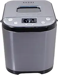 CULINARY CHEF Máquina de fazer pão com tigela antiaderente, gancho de pão, copo medidor e colher. 15 em 1, pão sem glúten, bolo e iogurte, 3 opções de cores de crosta e muito mais.t3 tamanhos de pão.